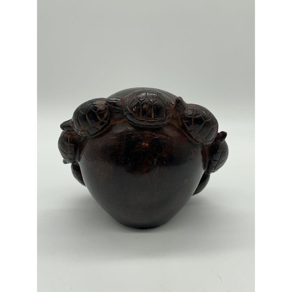 Global Views Metal Sea Turtle Arch Globe Luck Longevity Tranquility Health